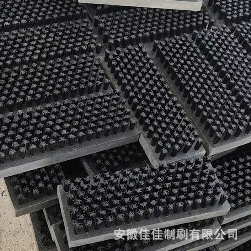 Customized Industrial Pp-PVC Board Strip Brush Mechanical Nylon Wire Ash Blocking Scrubbing clean brush
