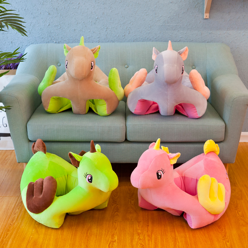 Unicorn Learning Seat Children&#039;s Sofa Lazy Sofa Plush Toy Cartoon Sofa Stool