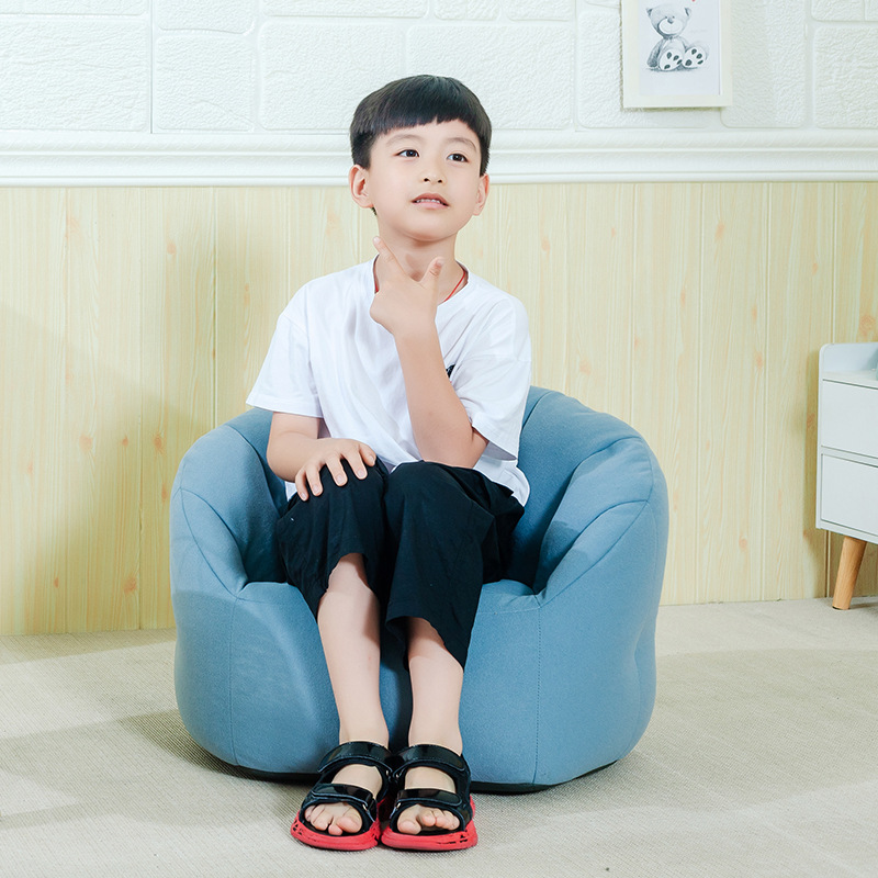 Single Fabric Lazy Sofa Children&#039;s Candy Color Cute Leisure Furniture Couch Lazy Sofa