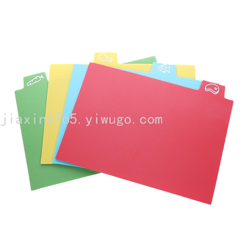 Factory Direct Sales Plastic Cutting Board Four-Color Classification Cutting Board Set Pp Plastic Soft Chopping Board Factory Direct Sales Plastic Cutting Board Four-Color Classification Cutting Board Set Pp Plastic Soft Chopping Board