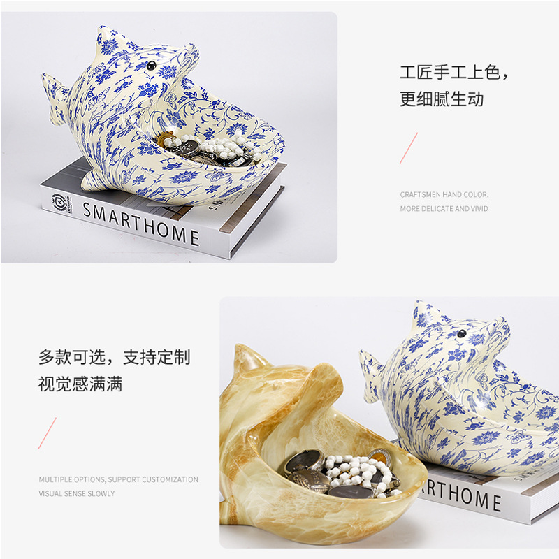 Light Luxury Nordic Creative Lucky Fish Indoor Resin Decorative Crafts Living Imported arts and crafts