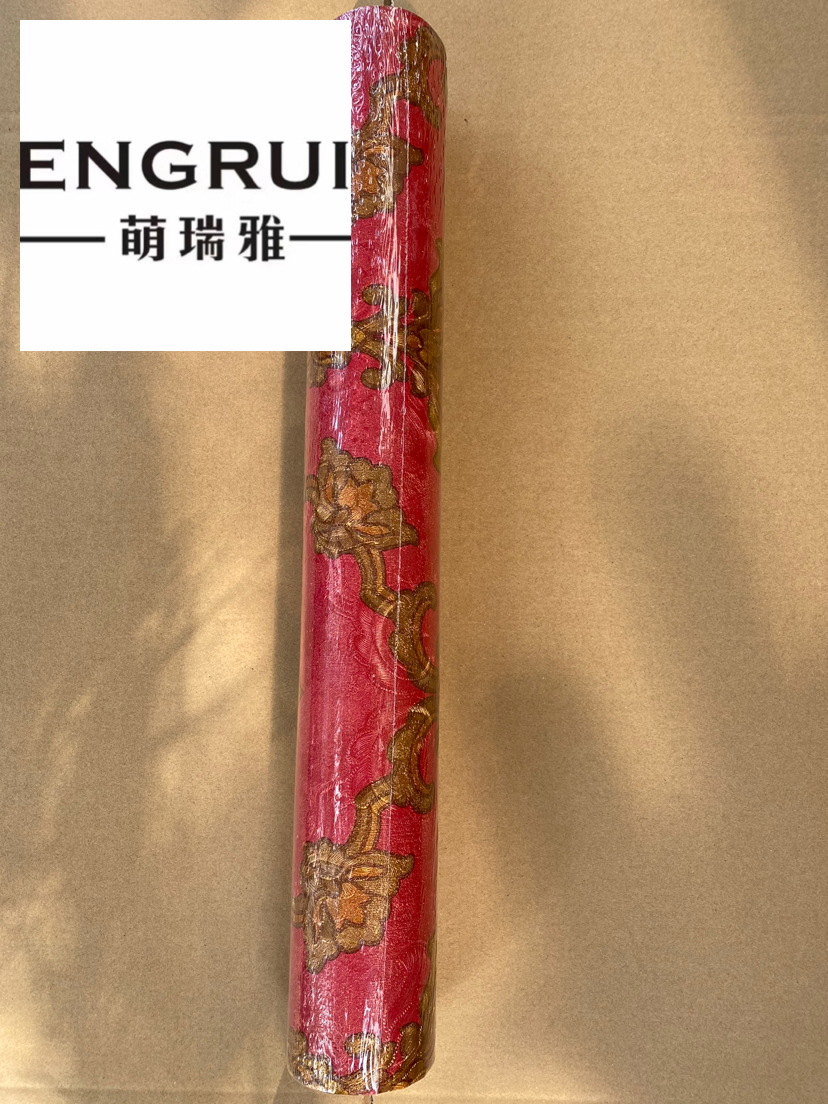 Secondary Paper PVC Stock Wallpaper 3D off-Shelf Processing Wallpaper European Style Cheap Processing Long-Term Supply