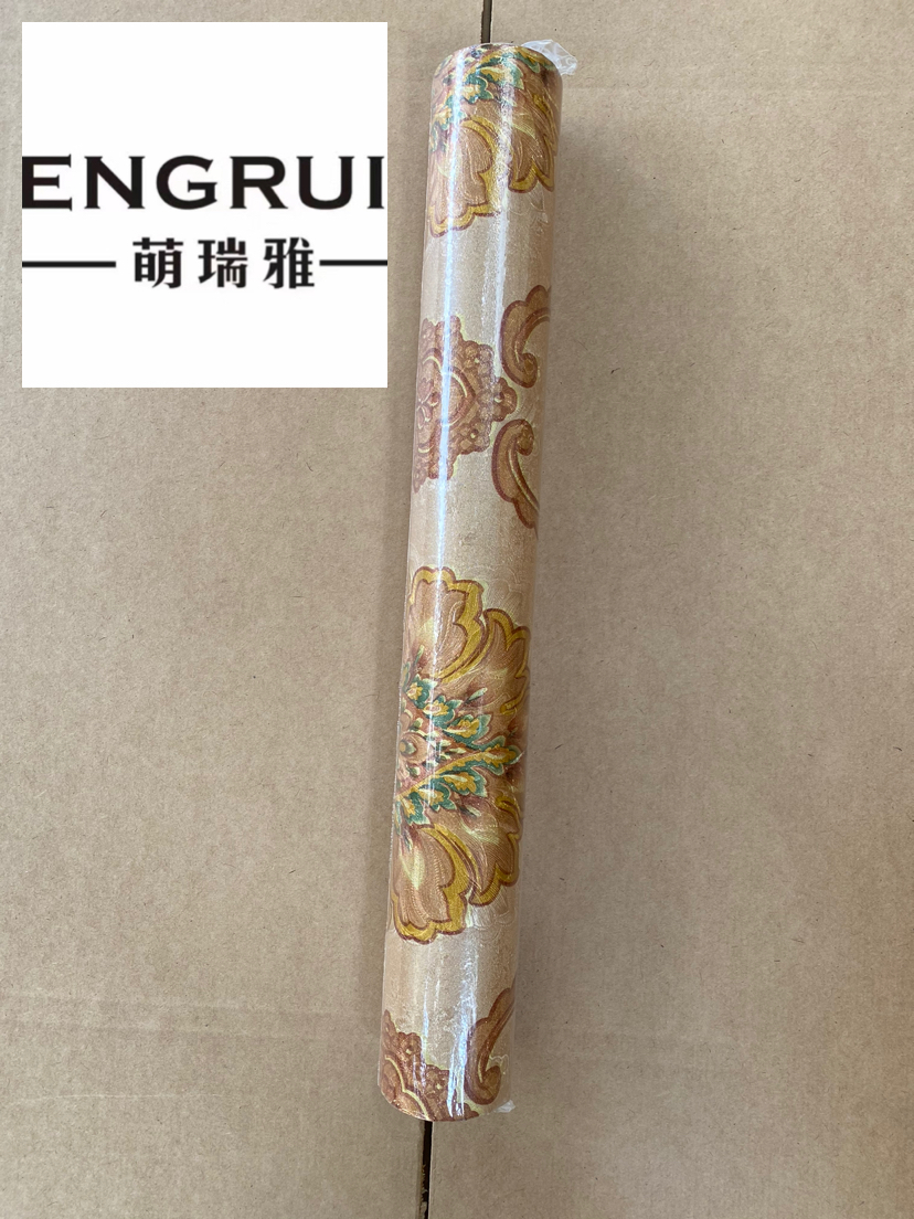 Secondary Paper PVC Stock Wallpaper 3D off-Shelf Processing Wallpaper European Style Cheap Processing Long-Term Supply