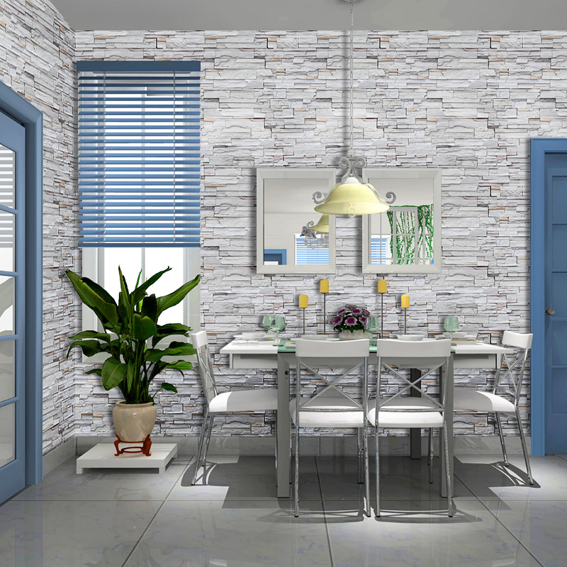 [SA-1029] Vintage Brick Pattern Brick Brick Self-Adhesive Wallpaper Cafe Dining Room Entrance Decorative Stickers