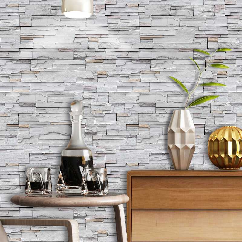 [SA-1029] Vintage Brick Pattern Brick Brick Self-Adhesive Wallpaper Cafe Dining Room Entrance Decorative Stickers