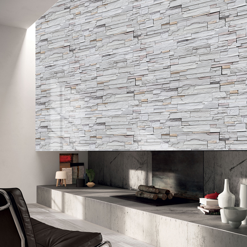 [SA-1029] Vintage Brick Pattern Brick Brick Self-Adhesive Wallpaper Cafe Dining Room Entrance Decorative Stickers