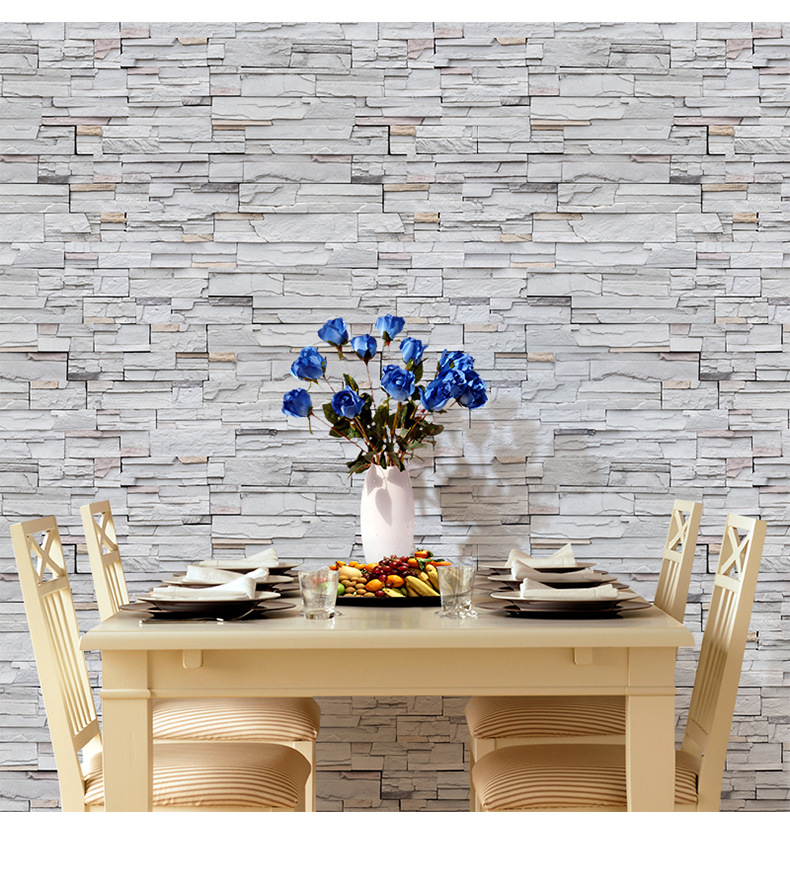 [SA-1029] Vintage Brick Pattern Brick Brick Self-Adhesive Wallpaper Cafe Dining Room Entrance Decorative Stickers