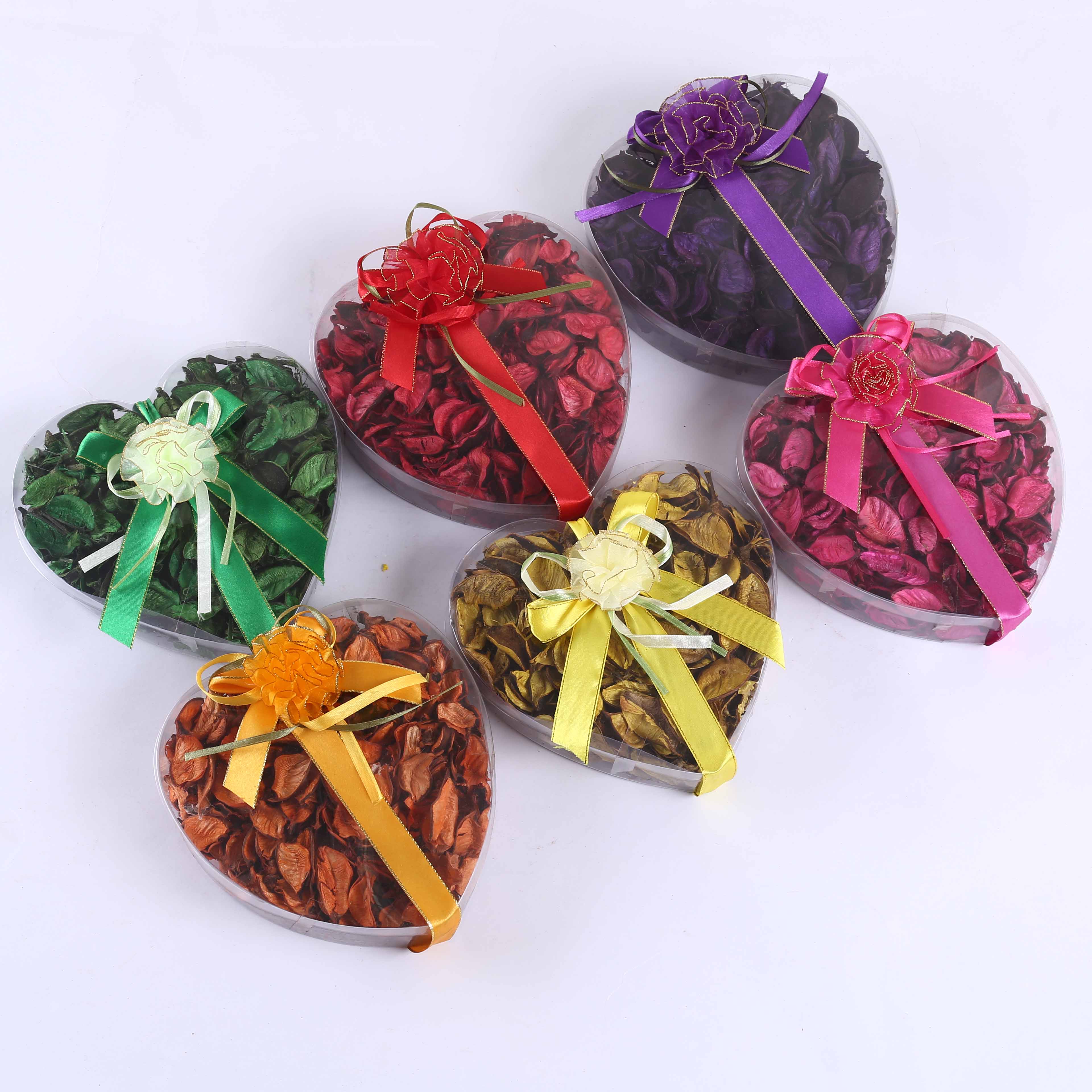 Big heart shape daily use aromatherapy Dried flower box Home decoration Car Accessories 