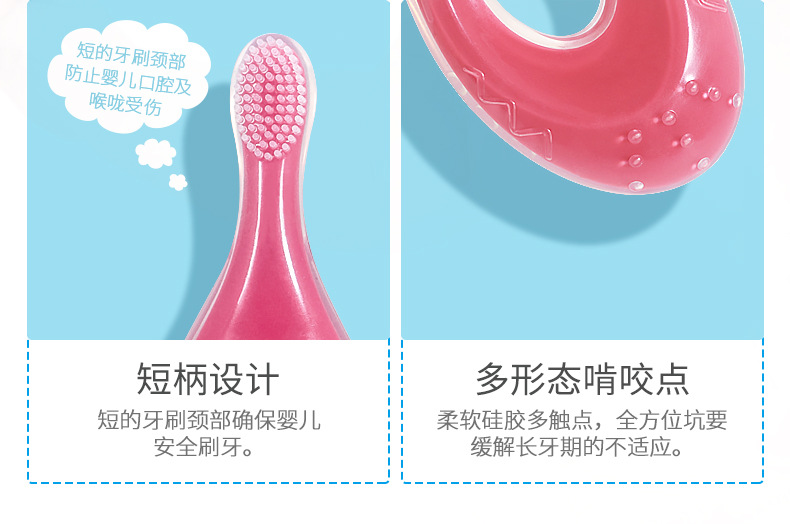 Soft Fur Training Teeth Protecting Brush Baby Teether Children Baby Toothbrush Wash Tongue Coating Custom Labeling Soft Fur Training Teeth Protecting Brush Baby Teether Children Baby Toothbrush Wash Tongue Coating Custom Labeling