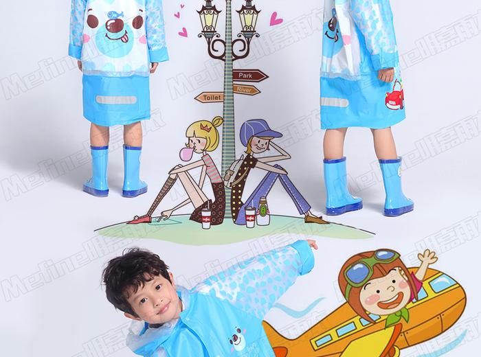 Manufacturers selling packs inflatable Hat child raincoat with Backpack reflective bar fashion beauty Manufacturers selling packs inflatable Hat child raincoat with Backpack reflective bar fashion beauty