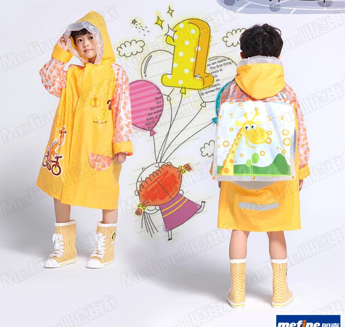 Manufacturers selling packs inflatable Hat child raincoat with Backpack reflective bar fashion beauty Manufacturers selling packs inflatable Hat child raincoat with Backpack reflective bar fashion beauty
