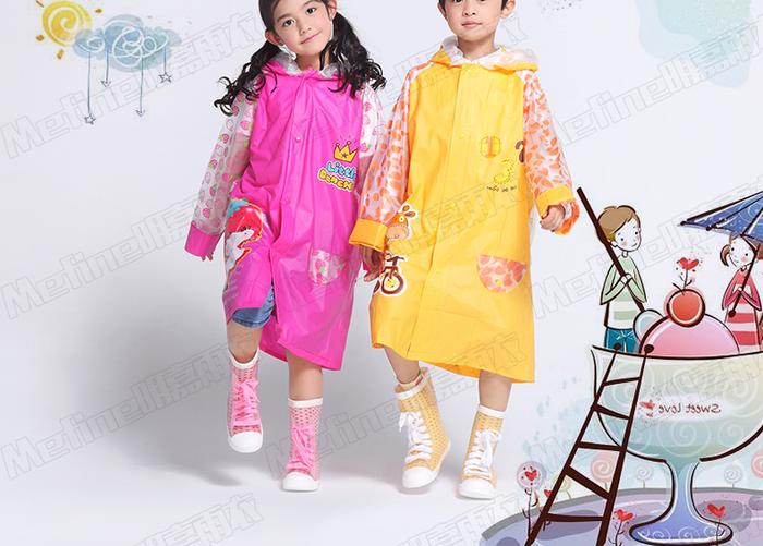 Manufacturers selling packs inflatable Hat child raincoat with Backpack reflective bar fashion beauty Manufacturers selling packs inflatable Hat child raincoat with Backpack reflective bar fashion beauty