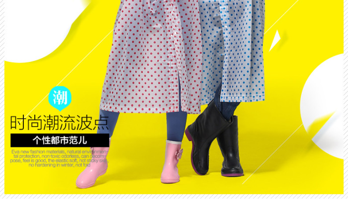 Minca dot outdoor adult / children raincoat EVA long coat type Minca dot outdoor adult / children raincoat EVA long coat type