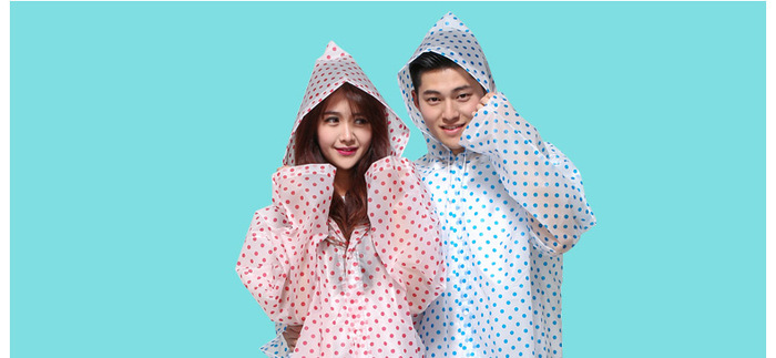 Minca dot outdoor adult / children raincoat EVA long coat type Minca dot outdoor adult / children raincoat EVA long coat type