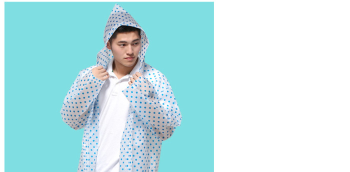 Minca dot outdoor adult / children raincoat EVA long coat type Minca dot outdoor adult / children raincoat EVA long coat type