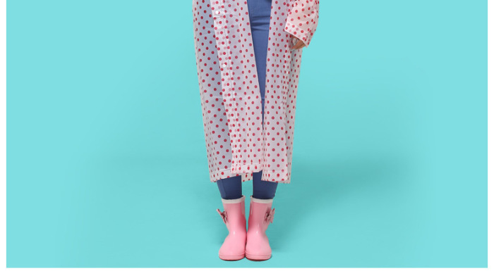 Minca dot outdoor adult / children raincoat EVA long coat type Minca dot outdoor adult / children raincoat EVA long coat type