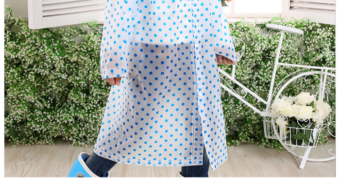 Minca dot outdoor adult / children raincoat EVA long coat type Minca dot outdoor adult / children raincoat EVA long coat type