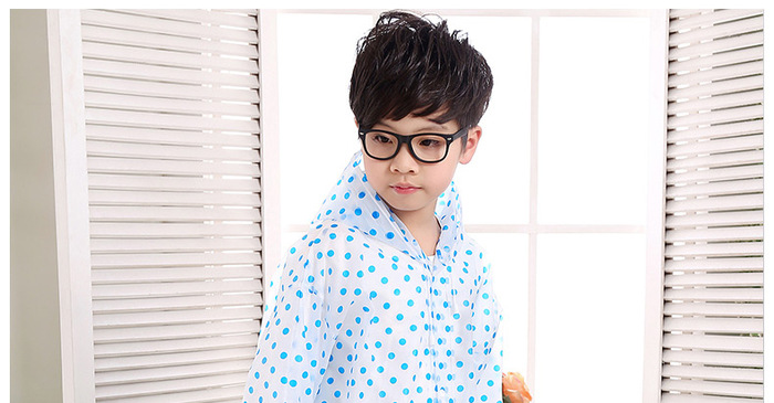 Minca dot outdoor adult / children raincoat EVA long coat type Minca dot outdoor adult / children raincoat EVA long coat type