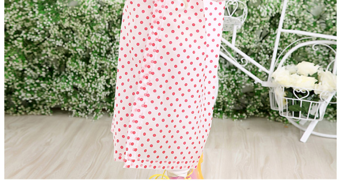Minca dot outdoor adult / children raincoat EVA long coat type Minca dot outdoor adult / children raincoat EVA long coat type
