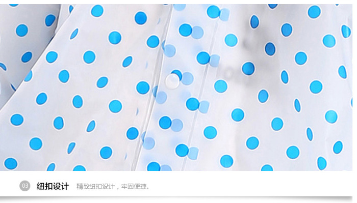 Minca dot outdoor adult / children raincoat EVA long coat type Minca dot outdoor adult / children raincoat EVA long coat type