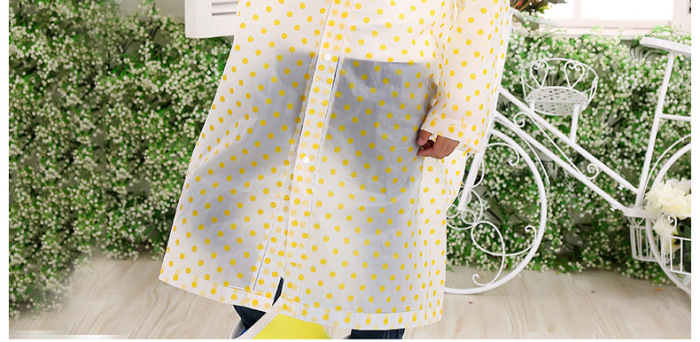 Minca dot outdoor adult / children raincoat EVA long coat type Minca dot outdoor adult / children raincoat EVA long coat type