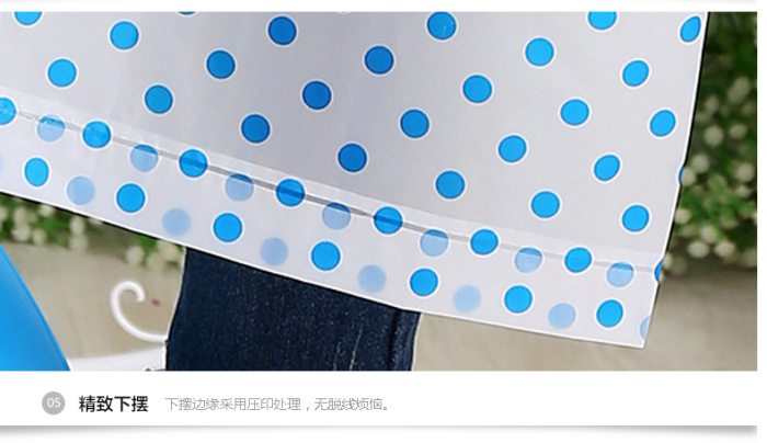 Minca dot outdoor adult / children raincoat EVA long coat type Minca dot outdoor adult / children raincoat EVA long coat type