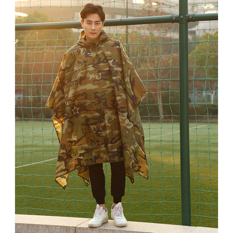 Foreign trade new is suing camouflage raincoat with hat cape fashion creative waterproofing coat manufacturers wholesale Foreign trade new is suing camouflage raincoat with hat cape fashion creative waterproofing coat manufacturers wholesale