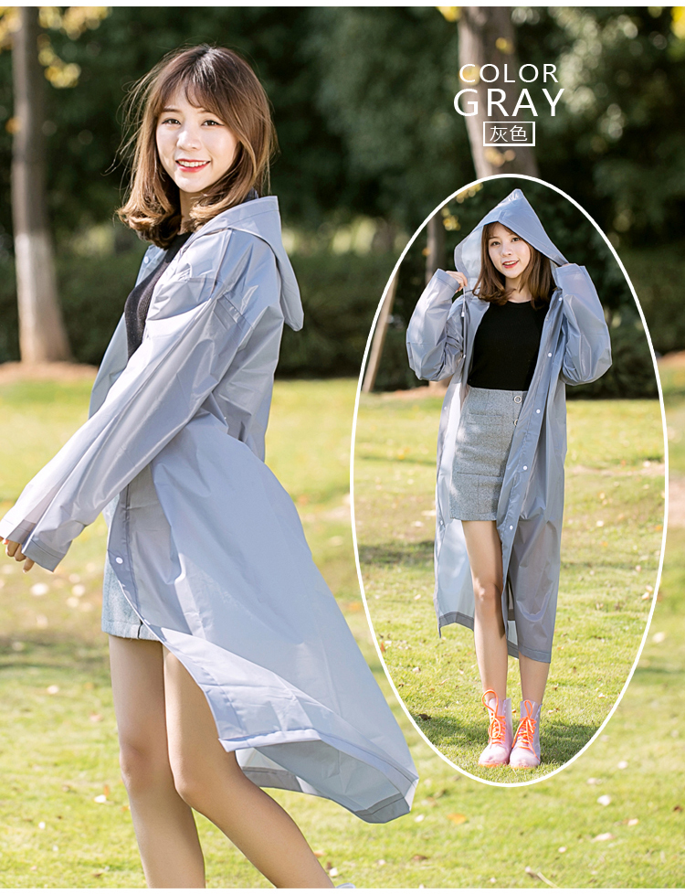 Factory Direct Sales Wholesale Eco-friendly Thickened Fashionable Colorful Eva Adult Raincoat Factory Direct Sales Wholesale Eco-friendly Thickened Fashionable Colorful Eva Adult Raincoat