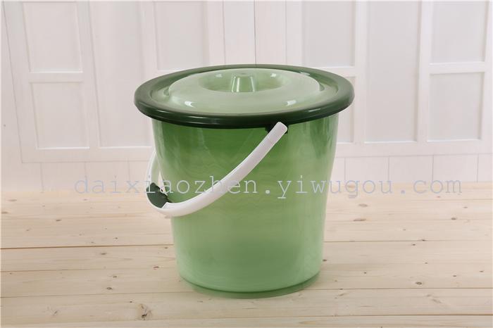 Plastic bucket high imitation jade bucket hand bucket with cover bucket. Plastic bucket high imitation jade bucket hand bucket with cover bucket.