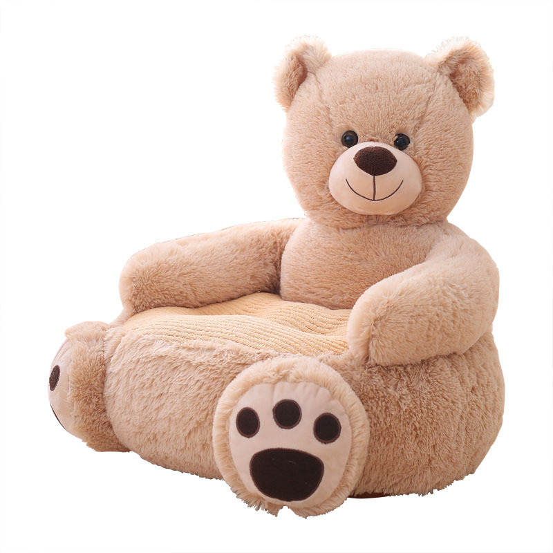 Cartoon sofa children sofa home cushion Panda unicorn sofa plush the toy unicorn teddy bear sofa leather shell