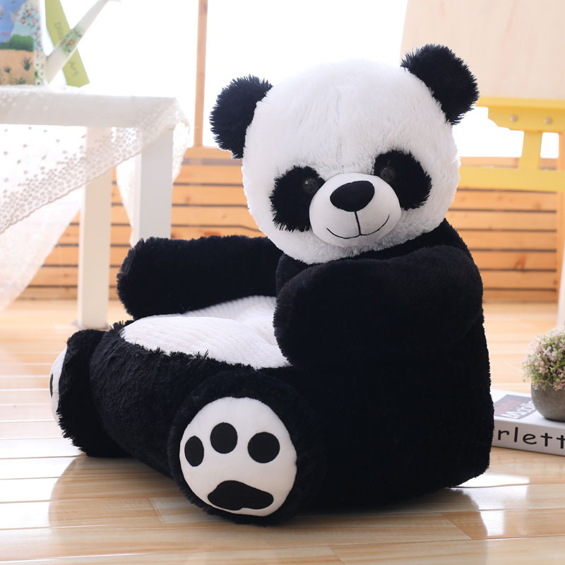 Cartoon sofa children sofa home cushion Panda unicorn sofa plush the toy unicorn teddy bear sofa leather shell