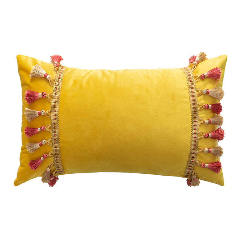 Modern Minimalist Chinese Style Pillow Ins Cross-Border Velvet Pendant Pillow Cover Couch Pillow Pillow Cushion Cover
