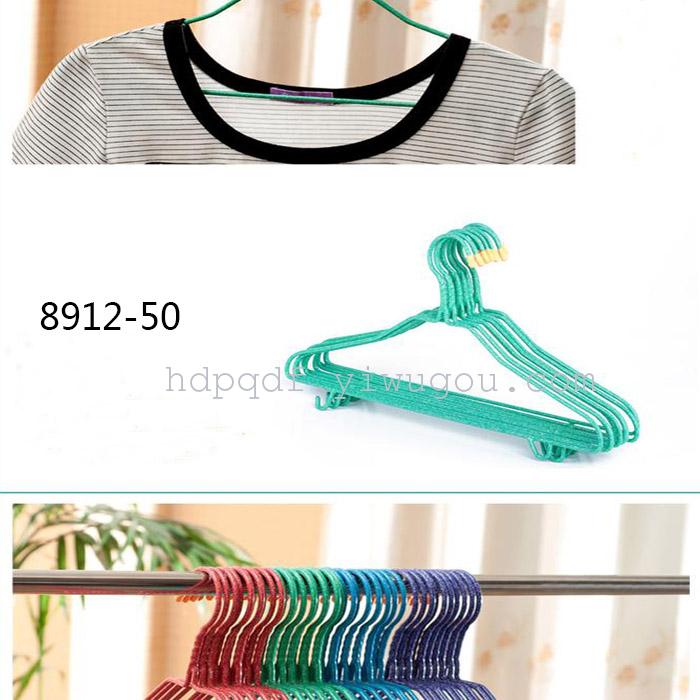 Wire PVC coat hang hanger hangers wholesale clothing for adult support Wire PVC coat hang hanger hangers wholesale clothing for adult support