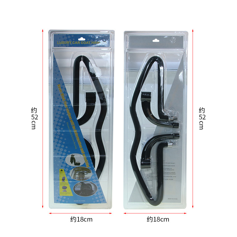 Hanger for Car Stainless Steel Coat Hanger Car Pu Hanger Support Car Suit Hanger Car Seat Back Hanger