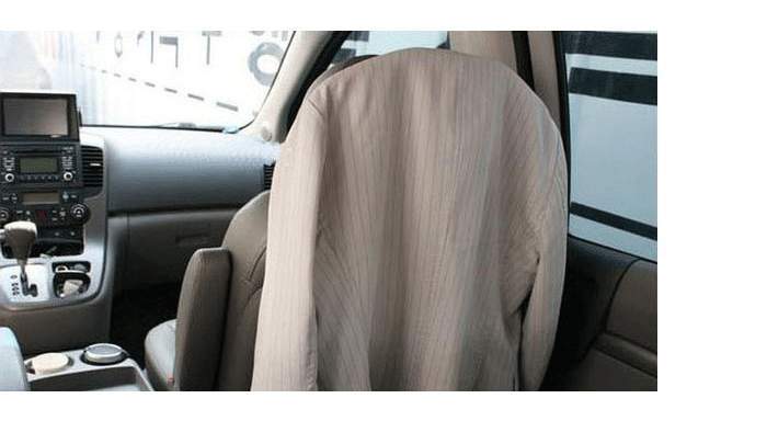 Hanger for Car Stainless Steel Coat Hanger Car Pu Hanger Support Car Suit Hanger Car Seat Back Hanger