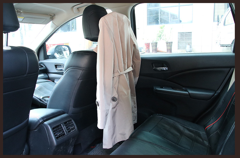 Hanger for Car Stainless Steel Coat Hanger Car Pu Hanger Support Car Suit Hanger Car Seat Back Hanger