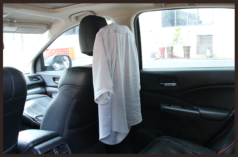 Hanger for Car Stainless Steel Coat Hanger Car Pu Hanger Support Car Suit Hanger Car Seat Back Hanger