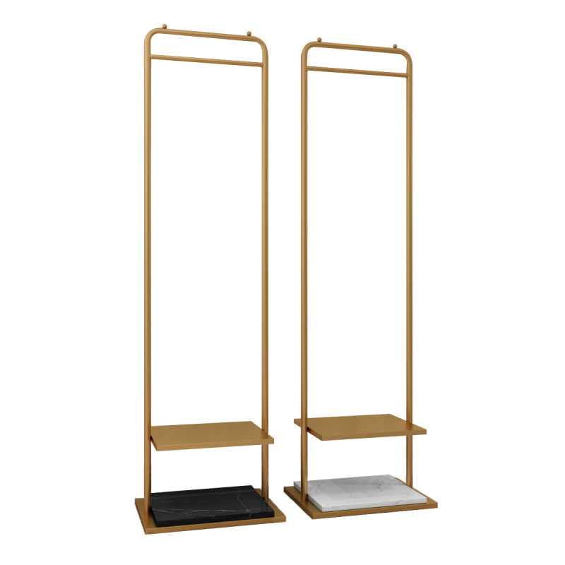 Clothes Hanger Floor Coat Rack Bedroom Internet Celebrity Clothing Store Clothes Hanger Clothes Rack Mild Luxury Marble