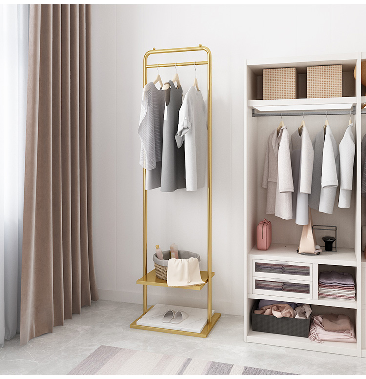 Clothes Hanger Floor Coat Rack Bedroom Internet Celebrity Clothing Store Clothes Hanger Clothes Rack Mild Luxury Marble