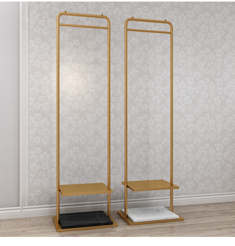 Clothes Hanger Floor Coat Rack Bedroom Internet Celebrity Clothing Store Clothes Hanger Clothes Rack Mild Luxury Marble