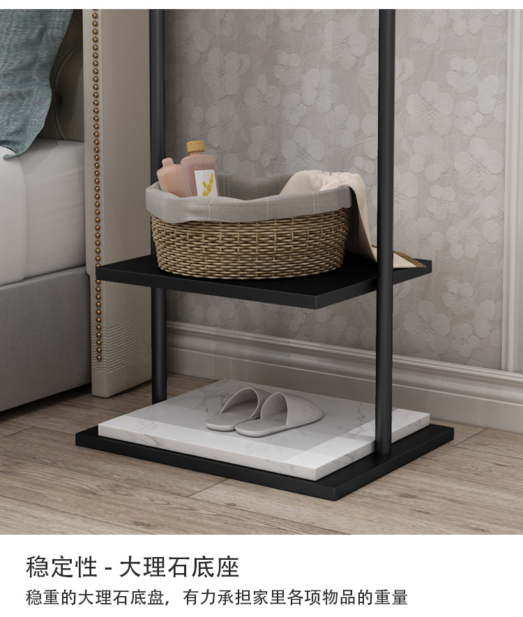 Clothes Hanger Floor Coat Rack Bedroom Internet Celebrity Clothing Store Clothes Hanger Clothes Rack Mild Luxury Marble