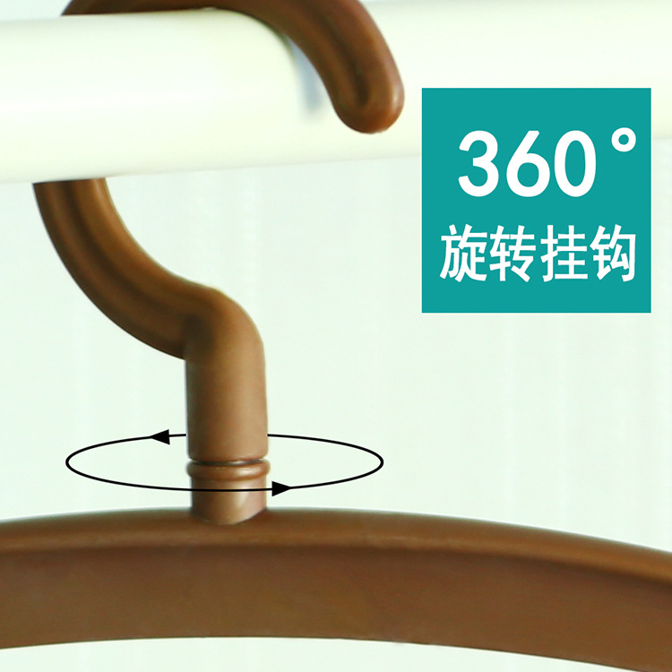 Coat Hanger Clothes Hanger Adult Clothes Hanger Bedroom Space-Saving Household Thick Clothes Hanger