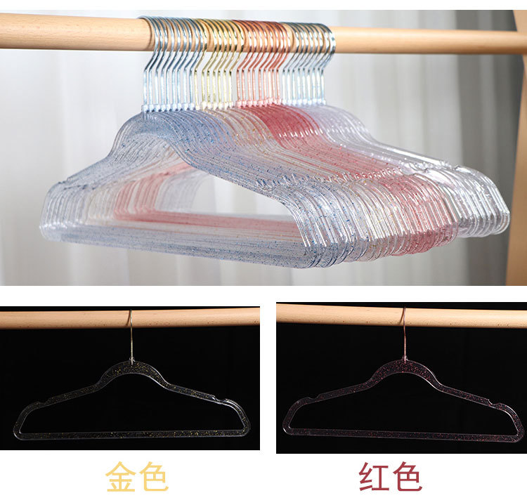   Storage Clothes Hanger Acrylic Hanger Clothing Store Special Transparent Hanger Foreign Trade Hanger Coat Hanger