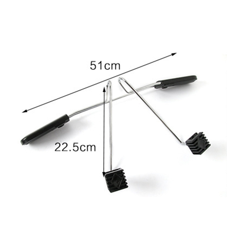 Stainless Steel Coat Hanger Car Retractable Storage Storage Bracket Hanging Suit Car Chair Back Clothes Hanger Universal