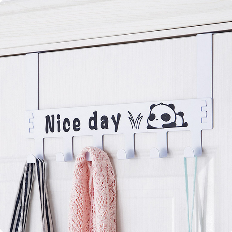 NailFree Traceless Door Rear Hook Door Back Clothes Hanger Coat Hook Creative Cartoon WallMounted Hanger On The Door