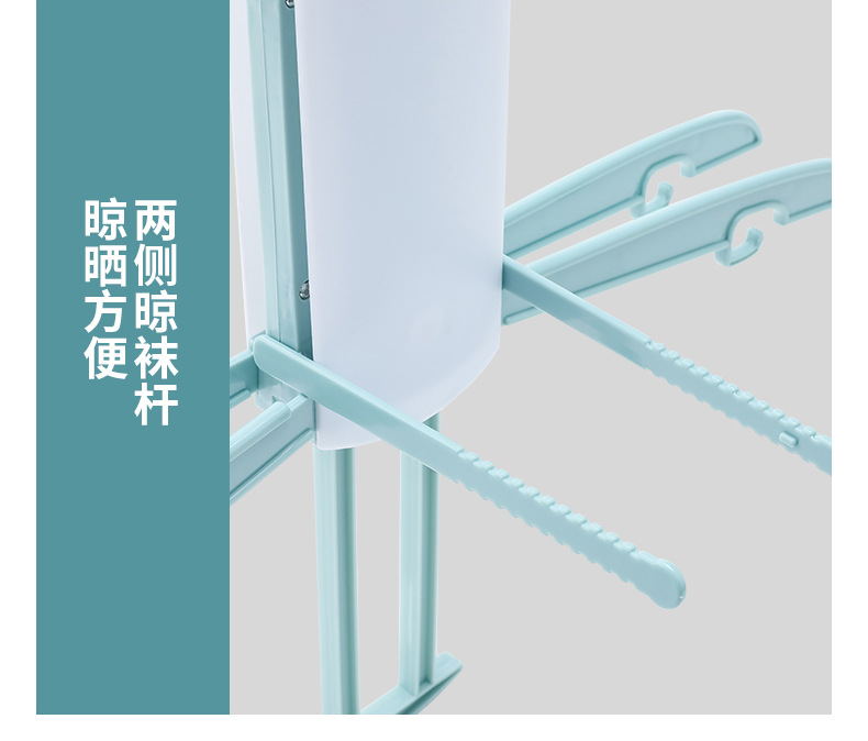 Folding Clothes Hanger Portable Travel Foldable Laundry Rack Balcony Air Conditioning Clothes Hanger Travel Coat Hanger