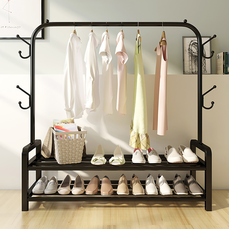 Clothes Hanger Clothes Rack Bedroom Drying Rack Simple Clothing Rod Folding Interior Dormitory Clothes Hanger Coat Rack