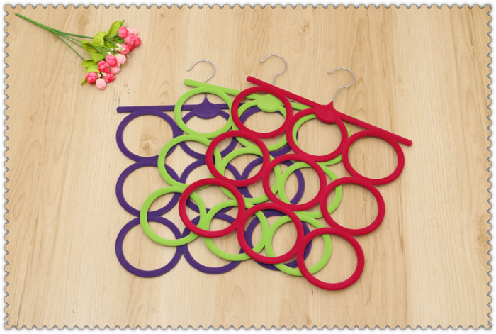 High - grade flocking racks scarves racks Tie - frame non - slip garment hanger High - grade flocking racks scarves racks Tie - frame non - slip garment hanger