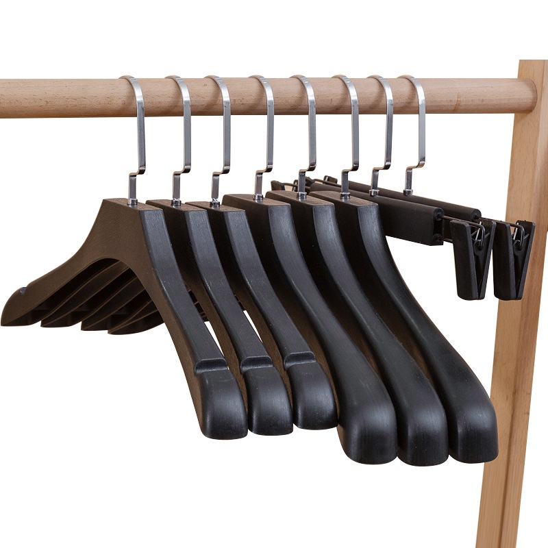 Litian Clothing Plastic Hanger Frosted Suit Non-Slip Wide Shoulder Unisex Wear Adult Clothes Store Coat Hanger