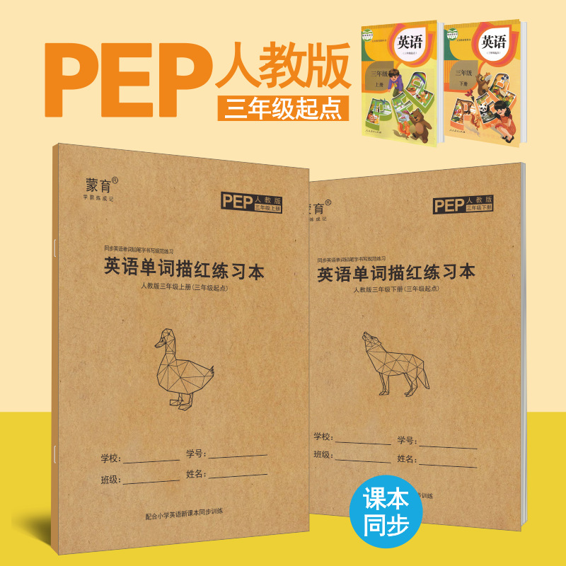 Point English Handwriting Calligraphy Practice Board People Teach Primary School Students 36 Grade Synchronous Word Copy
